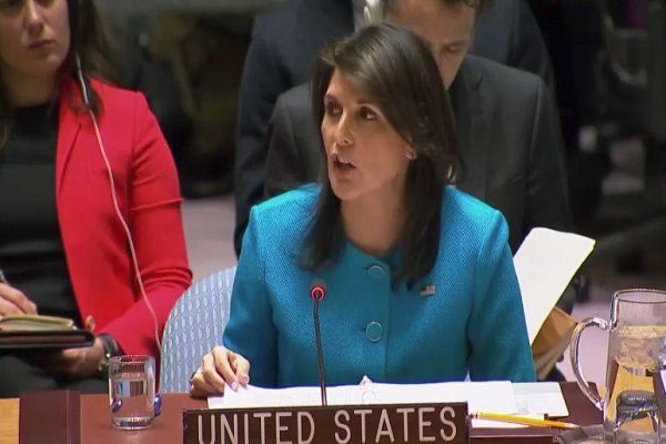 هیلی: به دنبال تغییر نظام ایران نیستیم هیلی: به دنبال تغییر نظام ایران نیستیم