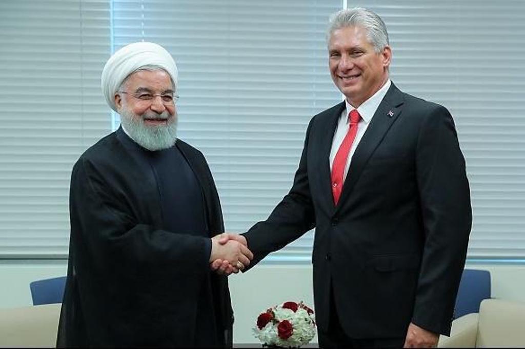 روحانی با رئیسجمهوری کوبا دیدار کرد روحانی با رئیسجمهوری کوبا دیدار کرد