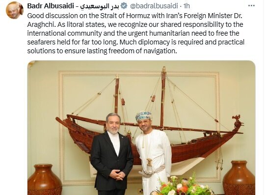 Talks with Araghchi on Hormuz were Talks with Araghchi on Hormuz were