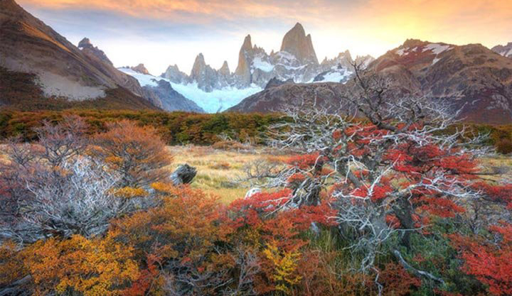 منظره پاییزی زیبا در آرژانتین +عکس