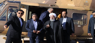 بازدید رییسجمهور از مناطق زلزلهزده استان کرمان بازدید رییسجمهور از مناطق زلزلهزده استان کرمان