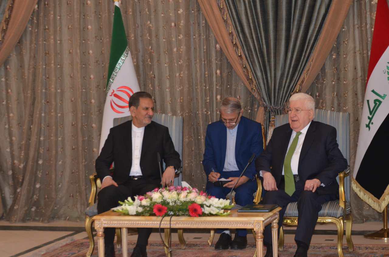 دیدار جهانگیری با رییس جمهور عراق در قصر سلام دیدار جهانگیری با رییس جمهور عراق در قصر سلام