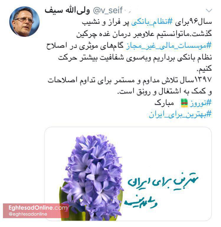 سال پر فراز و نشیب نظام بانکی به روایت سیف سال پر فراز و نشیب نظام بانکی به روایت سیف