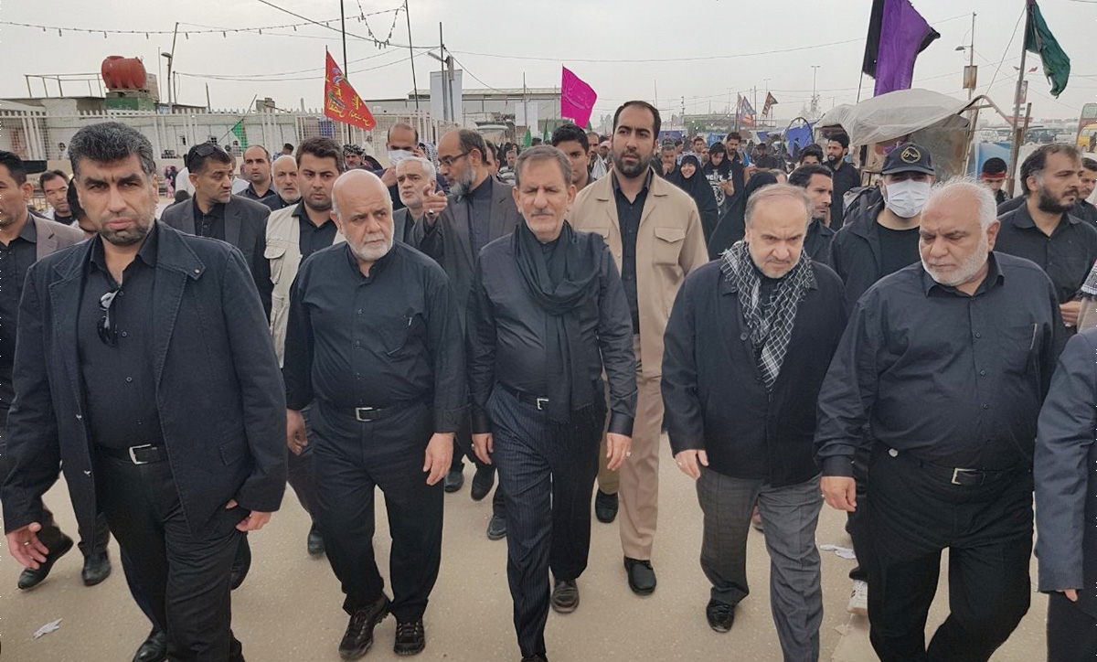 وزیر ورزش در راهپیمایی اربعین +عکس