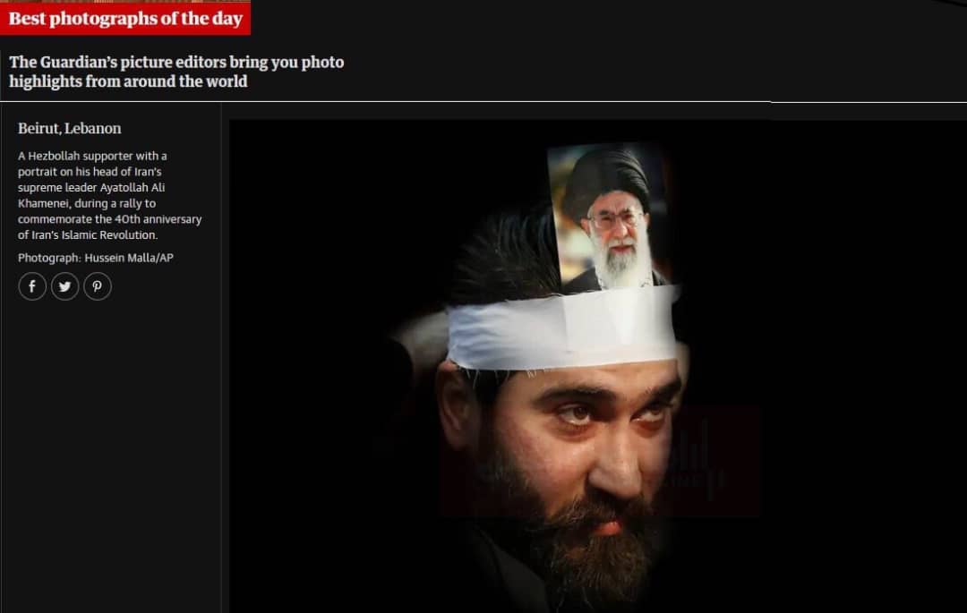 ابراز ارادت جالب یک لبنانی به رهبر انقلاب +عکس