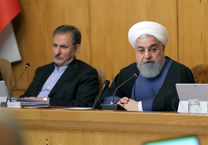 روحانی: دولت در خط مقدم مبارزه است/ اهل گفتوگو هستیم اما فشار و تحمیل نمیپذیریم روحانی: دولت در خط مقدم مبارزه است/ اهل گفتوگو هستیم اما فشار و تحمیل نمیپذیریم