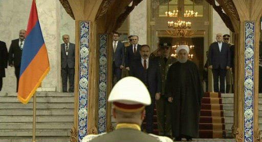 حضور ظریف در مراسم استقبال از نخستوزیر ارمنستان حضور ظریف در مراسم استقبال از نخستوزیر ارمنستان