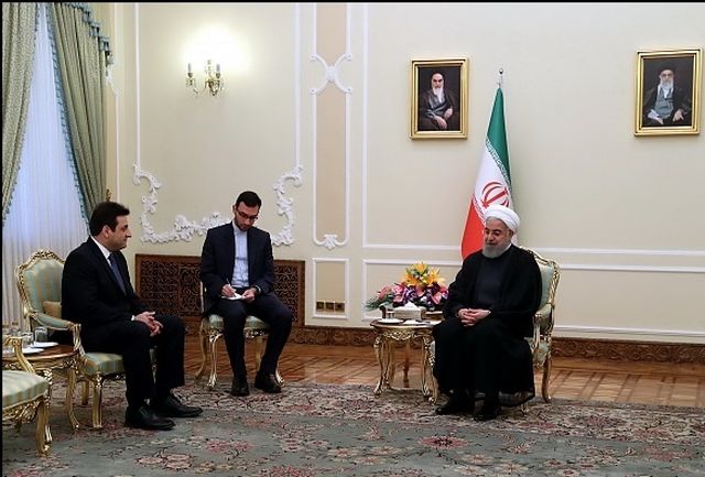 روحانی: ایران به حمایت از دولت و ملت لبنان در برابر اقدامات تجاوزکارانه رژیم صهیونیستی ادامه میدهد/ تاکید بر گسترش همکاری در همه زمینهها روحانی: ایران به حمایت از دولت و ملت لبنان در برابر اقدامات تجاوزکارانه رژیم صهیونیستی ادامه میدهد/ تاکید بر گسترش همکاری در همه زمینهها