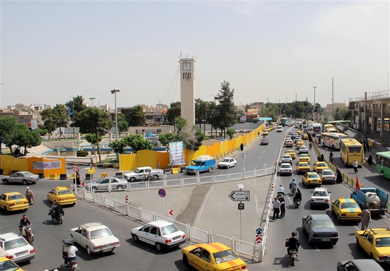 میدان مطهری قم فرونشست میدان مطهری قم فرونشست