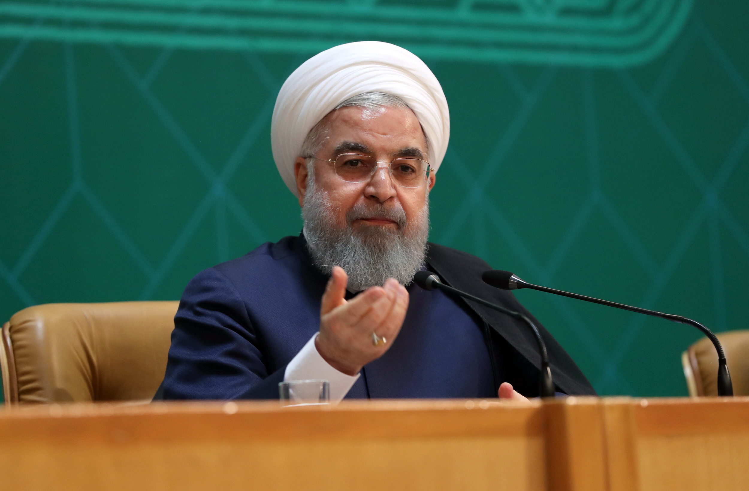 تهدید ضمنی روحانی +فیلم