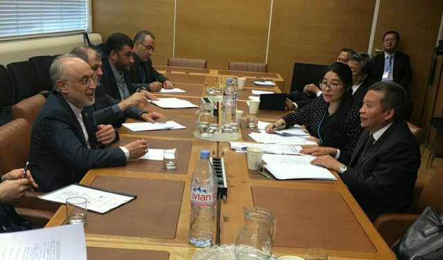 دیدار صالحی با همتای چینی خود دیدار صالحی با همتای چینی خود