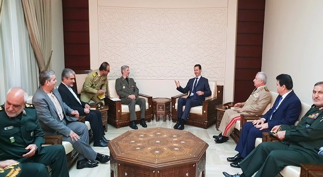 وزیر دفاع ایران با رئیس جمهور سوریه دیدارو گفتوگو کرد وزیر دفاع ایران با رئیس جمهور سوریه دیدارو گفتوگو کرد