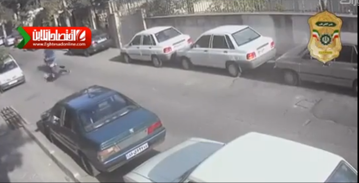 لحظه زورگیری وحشیانه از دختر جوان در تهران +فیلم