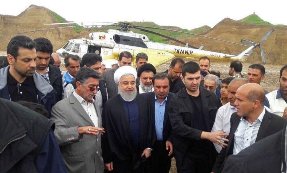 بازدید روحانی از مناطق سیلزده استان لرستان و ایلام بازدید روحانی از مناطق سیلزده استان لرستان و ایلام