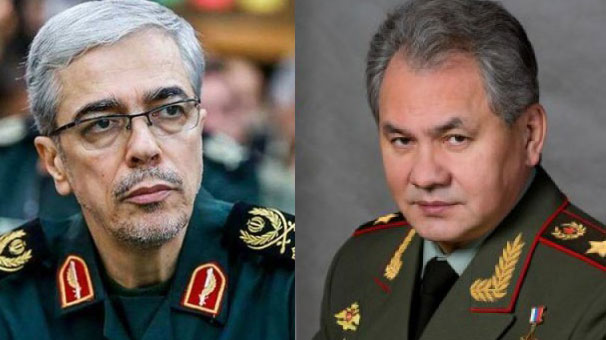 گفتگوی تلفنی سرلشکر باقری با وزیر دفاع روسیه گفتگوی تلفنی سرلشکر باقری با وزیر دفاع روسیه