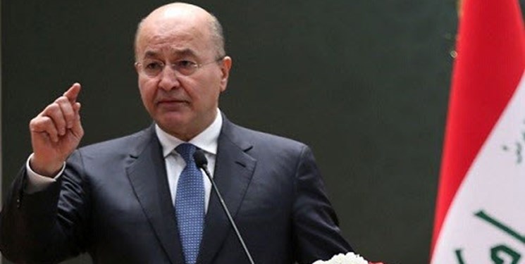 رئیسجمهور عراق حملات ایران به پایگاههای آمریکا را محکوم کرد رئیسجمهور عراق حملات ایران به پایگاههای آمریکا را محکوم کرد