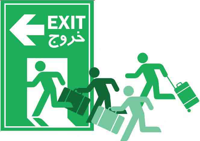 سراشیبی مهاجرت با چشمهای بسته سراشیبی مهاجرت با چشمهای بسته