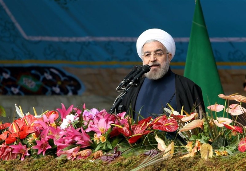 سخنان روحانی در مراسم راهپیمایی ٢٢بهمن +فیلم
