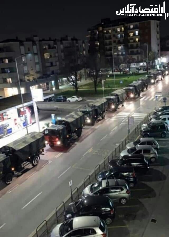 انتقال اجساد بیماران کرونا با خودرو نظامی +عکس انتقال اجساد بیماران کرونا با خودرو نظامی +عکس