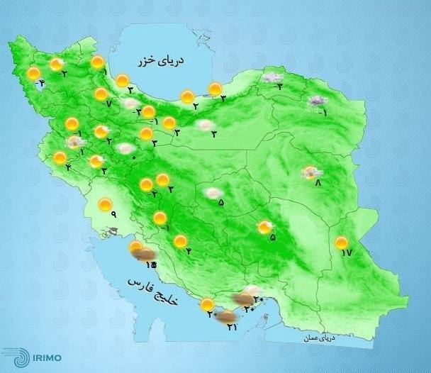 ورود سامانه جدید بارشی از شمال غرب از شنبه ورود سامانه جدید بارشی از شمال غرب از شنبه