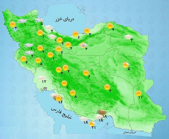 فردا؛ سامانه جدید بارشی واردکشور میشود فردا؛ سامانه جدید بارشی واردکشور میشود