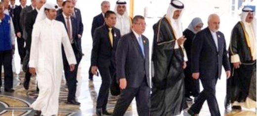 حضور ظریف در ضیافت شام امیر قطر +عکس حضور ظریف در ضیافت شام امیر قطر +عکس