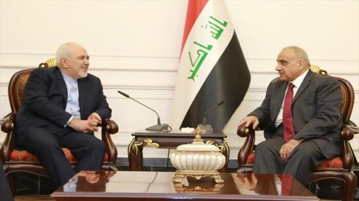 ظریف با نخست وزیر عراق دیدار کرد ظریف با نخست وزیر عراق دیدار کرد