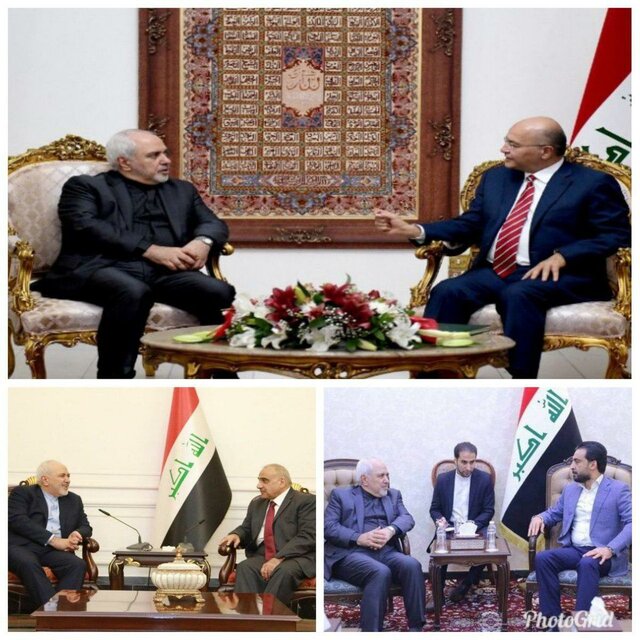 گزارش ظریف از دیدارهایش در عراق گزارش ظریف از دیدارهایش در عراق