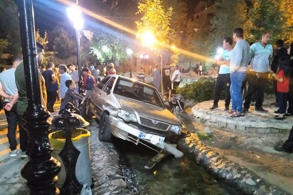 راننده پراید مردم را در چشمه اعلای دماوند زیر گرفت +عکس