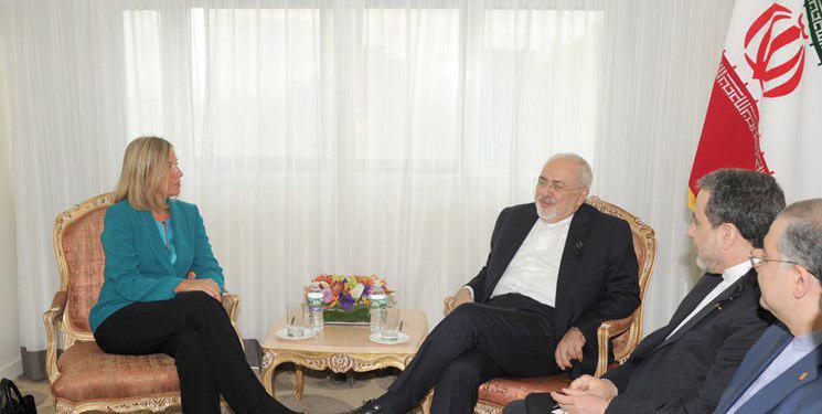 موگرینی با ظریف دیدار کرد موگرینی با ظریف دیدار کرد