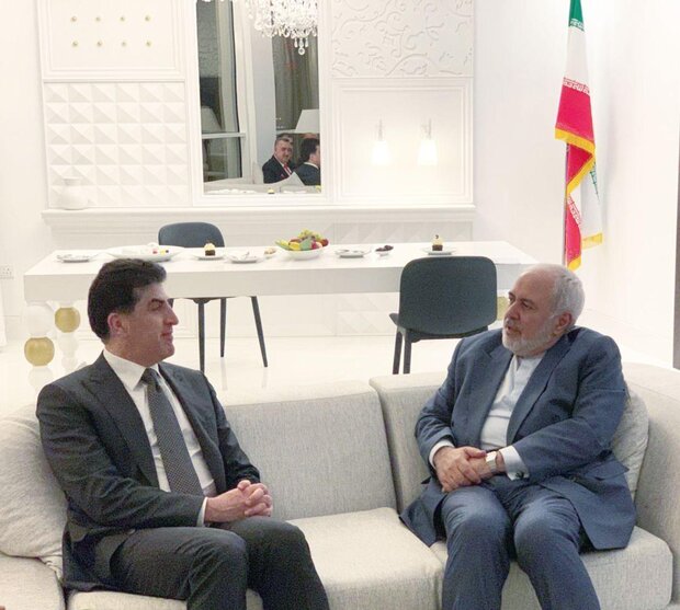 رئیس اقلیم کردستان عراق با ظریف دیدار و گفتگو کرد رئیس اقلیم کردستان عراق با ظریف دیدار و گفتگو کرد