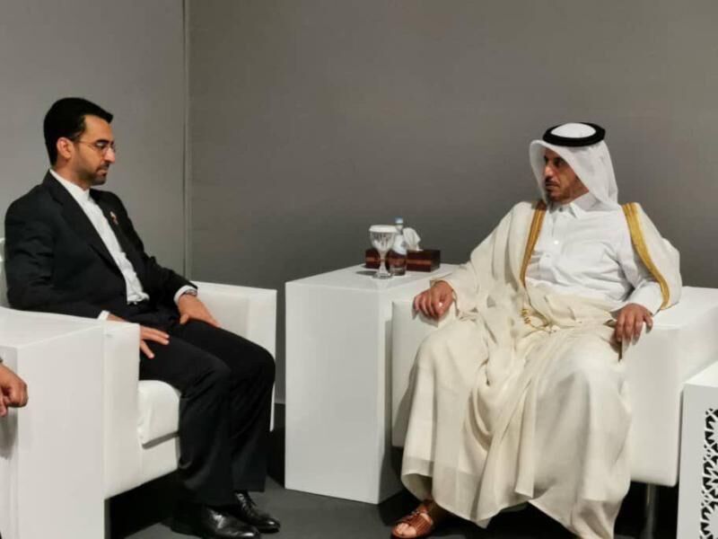 آذری جهرمی با نخستوزیر قطر دیدار کرد آذری جهرمی با نخستوزیر قطر دیدار کرد