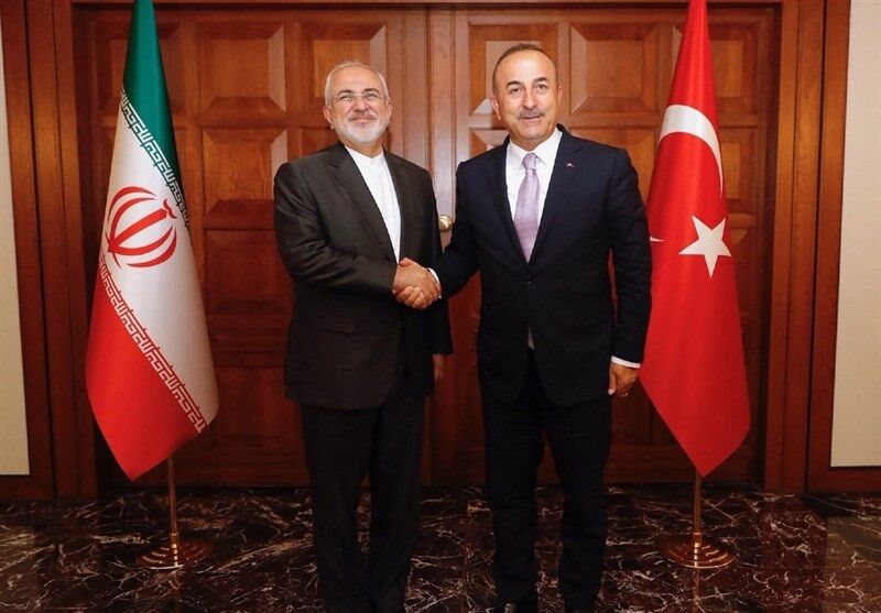 ظریف با وزیر امورخارجه ترکیه دیدار کرد ظریف با وزیر امورخارجه ترکیه دیدار کرد