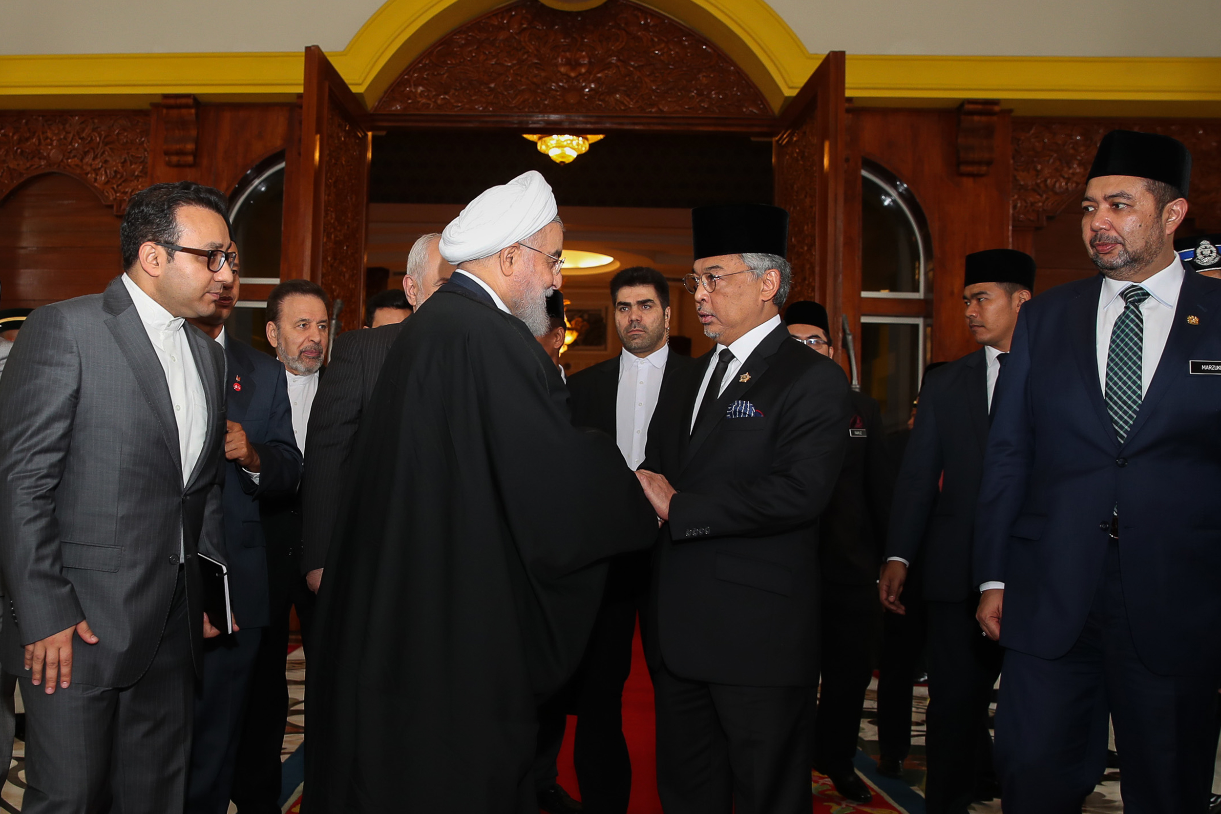 دیدار رییس جمهور با پادشاه مالزی دیدار رییس جمهور با پادشاه مالزی