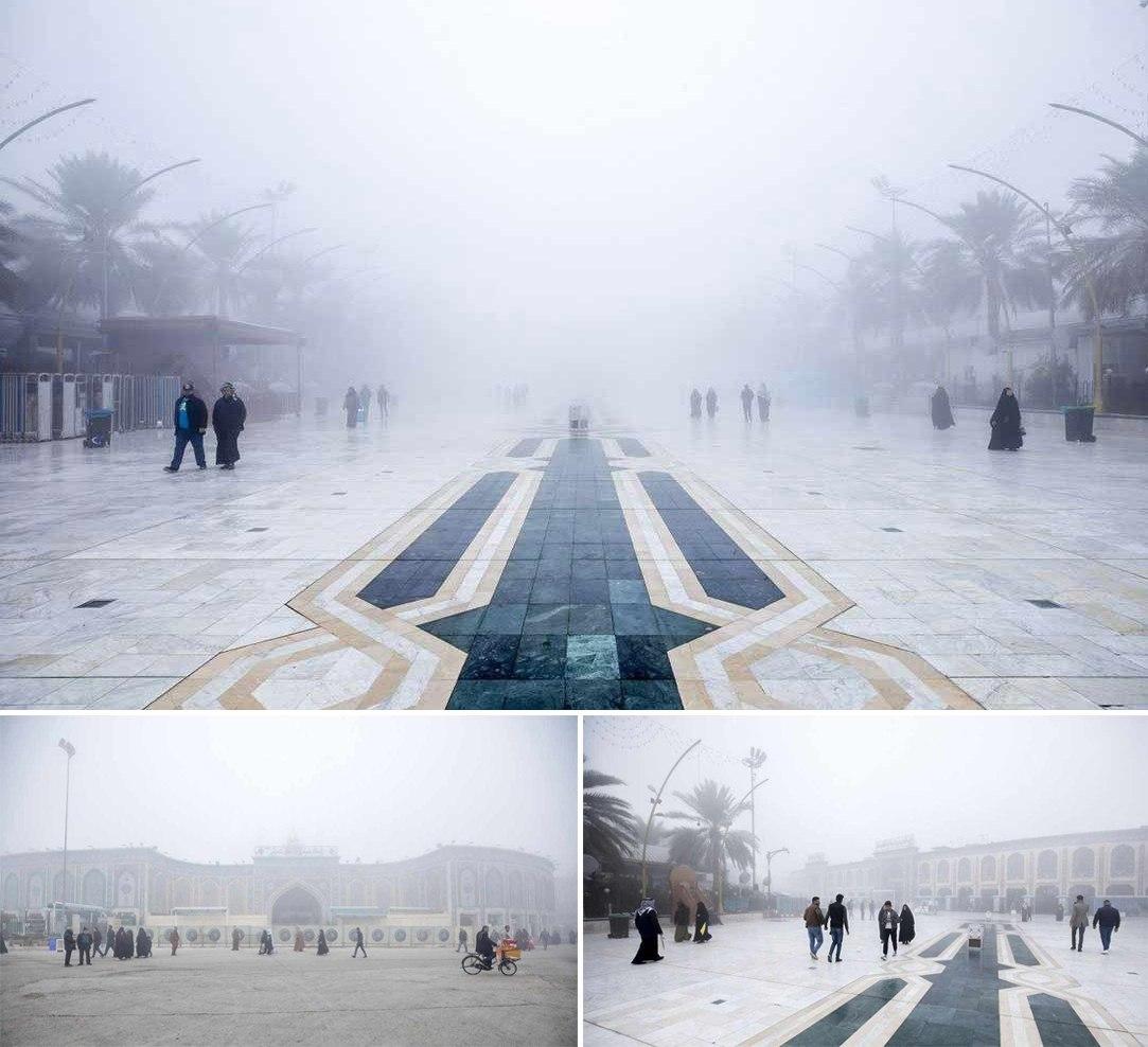 بین‌الحرمین در مه +عکس