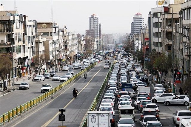 ترافیک نسبتا سنگین در ۶ معبراصلی پایتخت ترافیک نسبتا سنگین در ۶ معبراصلی پایتخت