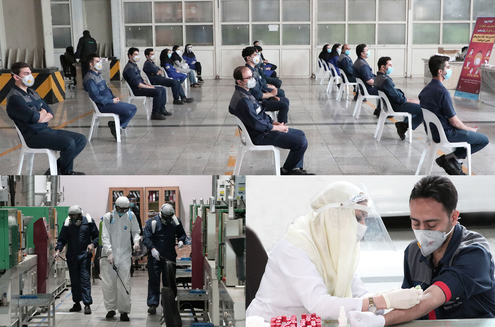 تست غربالگری کرونا در کروز انجام شد تست غربالگری کرونا در کروز انجام شد
