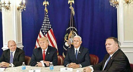 کابینه ترامپ در فکر برکناری او کابینه ترامپ در فکر برکناری او