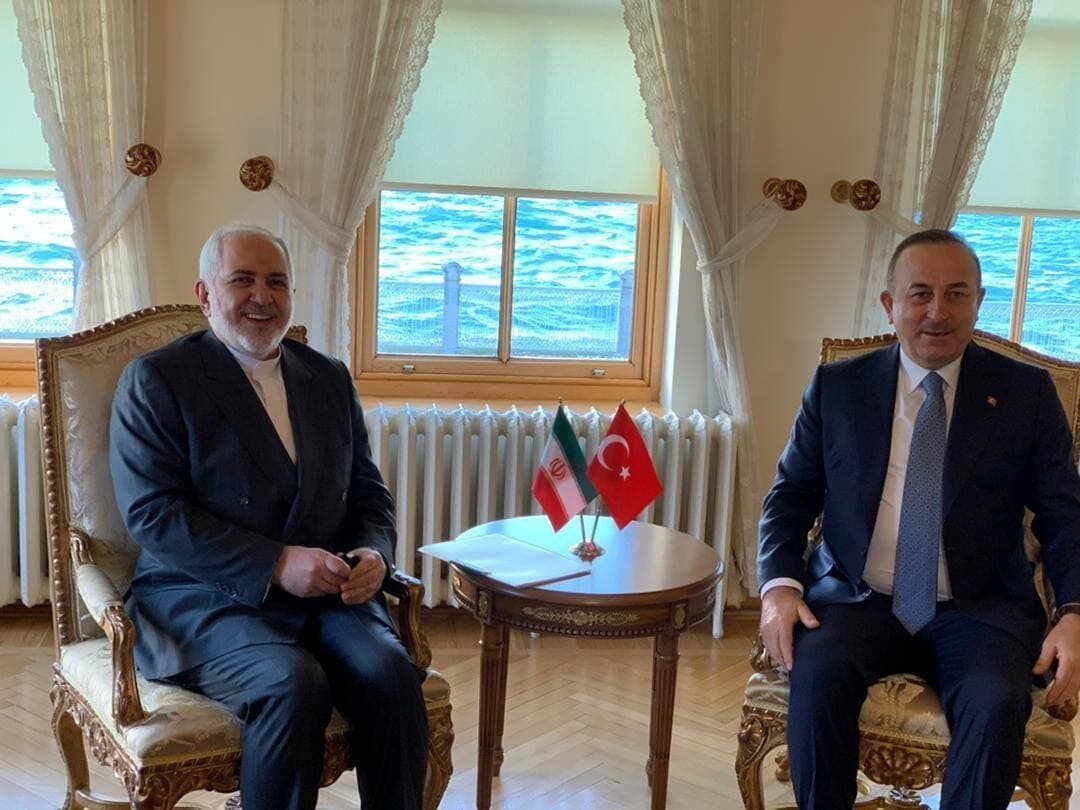 ظریف با وزیر امور خارجه ترکیه دیدار کرد ظریف با وزیر امور خارجه ترکیه دیدار کرد
