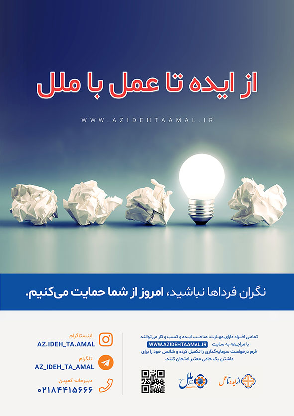 ۴۸۷۳ایده در پویش ایده تا عمل با موسسه اعتباری ملل ۴۸۷۳ایده در پویش ایده تا عمل با موسسه اعتباری ملل