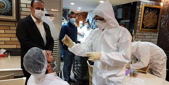 طرح محله محور کرونا در بازار تجریش اجرا شد طرح محله محور کرونا در بازار تجریش اجرا شد