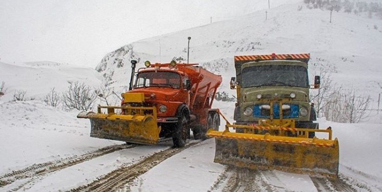 بارش برف و باران در جادههای ۱۶استان بارش برف و باران در جادههای ۱۶استان