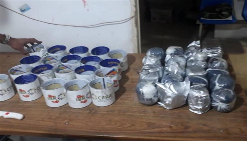 کشف قریب به 17000گرم مواد مخدر جاساز شده در کالای قاچاق