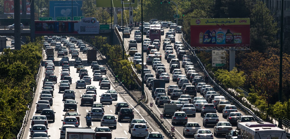 افزایش ۷۰درصدی ترافیک تهران نسبت به روزهای عادی افزایش ۷۰درصدی ترافیک تهران نسبت به روزهای عادی