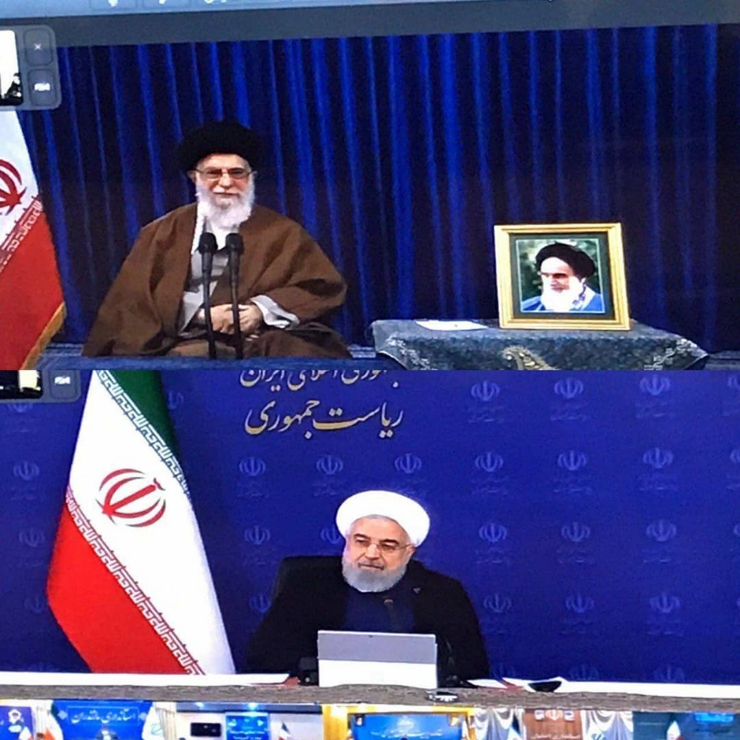 حضور ویدیوکنفرانسی رهبر در ستاد ملی مدیریت بیماری کرونا حضور ویدیوکنفرانسی رهبر در ستاد ملی مدیریت بیماری کرونا