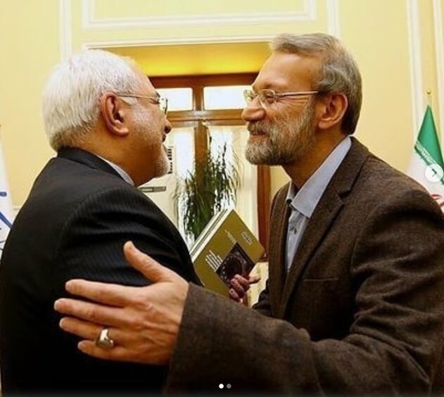عکسی که ظریف از علی لاریجانی منتشر کرد عکسی که ظریف از علی لاریجانی منتشر کرد