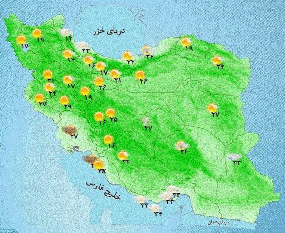 پیش بینی وزش باد در تهران پیش بینی وزش باد در تهران