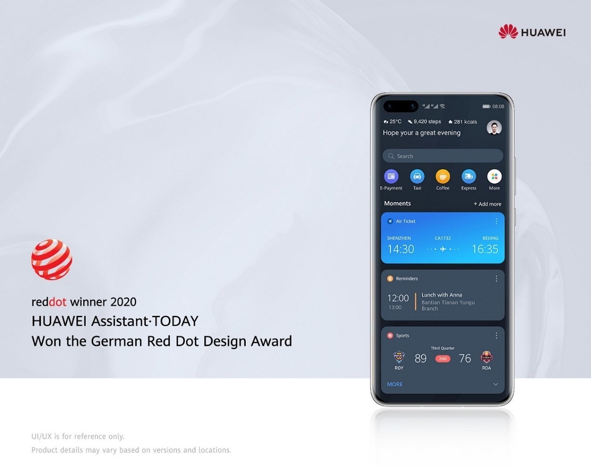 هوآوی جایزه Red Dot Awards را برای دستیار نرمافزاری Huawei Assistant-Today دریافت کرد هوآوی جایزه Red Dot Awards را برای دستیار نرمافزاری Huawei Assistant-Today دریافت کرد