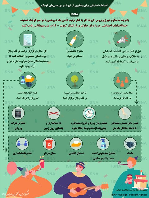 پیشگیری از کرونا در دورهمیهای کوچک پیشگیری از کرونا در دورهمیهای کوچک