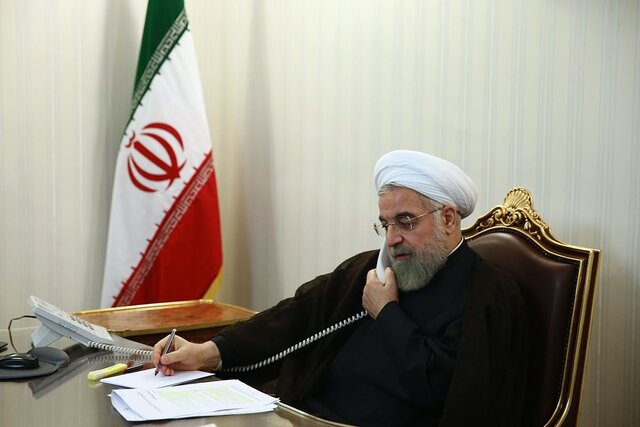 آرزوی سلامتی روحانی برای قالیباف آرزوی سلامتی روحانی برای قالیباف
